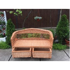 Wicker sofa with drawers 1120016