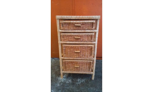 Chest of drawers four wicker wicker 1040054