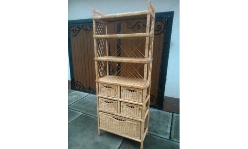 Bookcase with 5 drawers and 4 shelves 1150006
