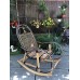 Rocking chair black and white, folding 1100002