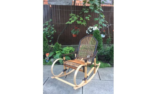 Rocking chair brown, folding 1100020