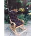 Кресло-качалка с мягкой накидкой 1100031