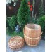 Storage basket, wicker, round 1052002