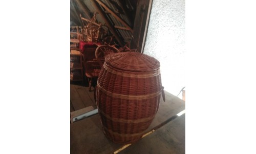 Storage basket, wicker, round 1052008