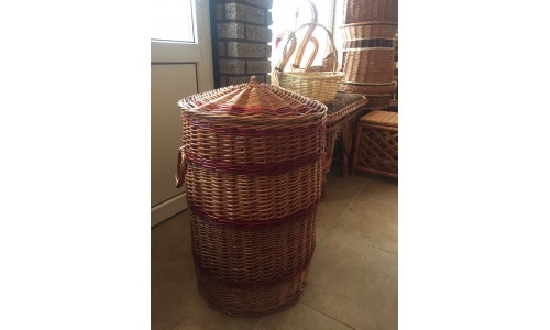 Wicker wicker barrel, multicolored, 1052016