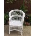 Кресло плетеное обычное, белое 1060005