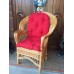 Кресло плетеное из лозы, с подушкой 1060010