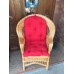 Кресло плетеное из лозы, с подушкой 1060010