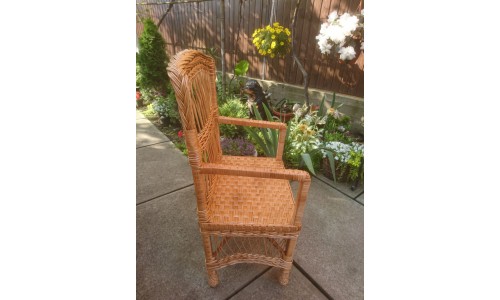 Wicker chair with armrests 1060019