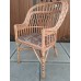 Плетеное кресло из лозы, мягкое сиденье 1060024