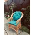 Кресло плетеное из лозы, с подушкой 1060025