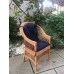 Крісло плетене з лози, з подушкою 1060025