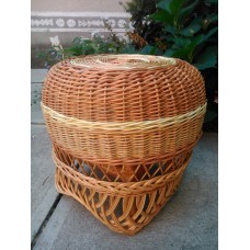 Пуфик плетений з лози (круглий), 1060034