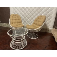 A set of wicker furniture, artificial rattan, 4000022