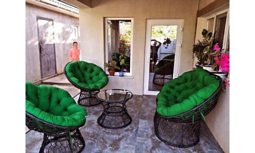 A set of garden furniture made of artificial rattan 4000026